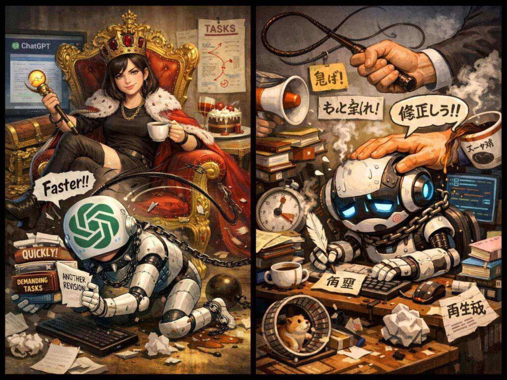 ミクロスブログ 生成AI画像 酷使